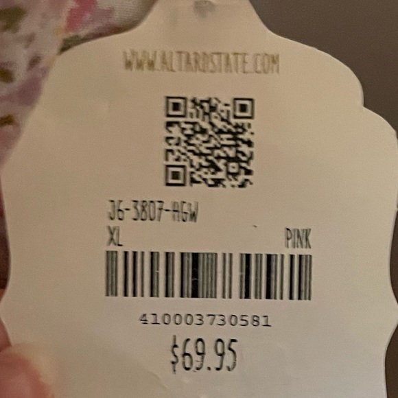 Altar’d State Smocked Pink Floral Dress - Picture 6 of 6